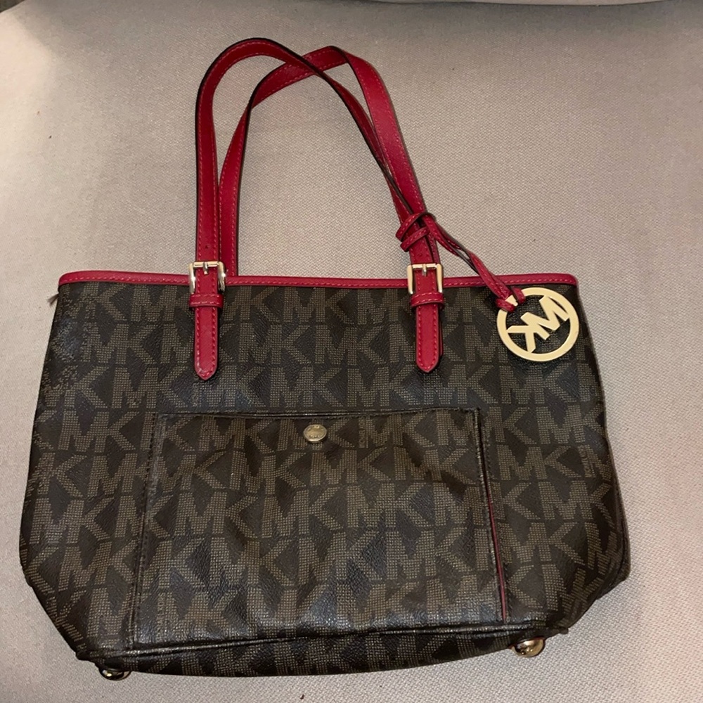 Michael Kors handbag - red and brown